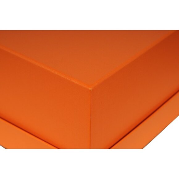 Hermes Orange Logo Box Gift 6.5 x 11.25 x 4 Shoe Slippers Box Bag - Picture 7 of 11